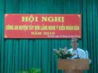 Hội nghị Công an lắng nghe ý kiến nhân dân năm 2019