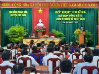 Quang cảnh kỳ họp tổng kết nhiệm kỳ 2016 - 2021 HĐND huyện khóa XI