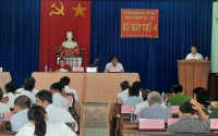 Quang cảnh kỳ họp thứ 4 HĐND xã Tây Giang khóa XII, nhiệm kỳ 2021 - 2026