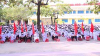 Quang cảnh Lễ khai giảng năm học mới 2022 - 2023 tại trường THPT Quang Trung