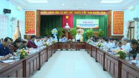 Quang cảnh hội nghị sơ kết công tác xây dựng nông thôn mới 9 tháng đầu năm 2022