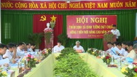 Quang cảnh hội nghị thẩm định các tiêu chí nông thôn mới nâng cao