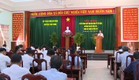 Quang cảnh hội nghị sơ kết phong trào toàn dân đoàn kết xây dựng đời sống văn hóa năm 2022