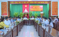 Quang cảnh Hội nghị sơ kết công tác thi đua, khen thưởng 06 tháng đầu năm 2023 của Cụm thi đua Miền núi - Trung du