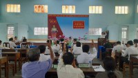 Quang cảnh kỳ họp thứ 11 (kỳ họp chuyên đề) HĐND xã Bình Hòa khóa XIII