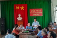 Phó Chủ tịch HĐND huyện Trần Văn Hùng tiếp xúc cử tri tại thôn Nam Giang và thôn Thượng Giang 2 xã Tây Giang