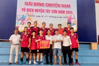 Giải bóng chuyền nam vô địch huyện năm 2024: Xã tây Giang đạt Giải nhất