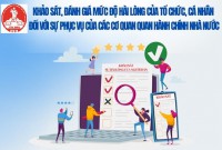 Khảo sát, đánh giá mức độ hài lòng của tổ chức, công dân đối với sự phục vụ của cơ quan hành chính nhà nước năm 2024