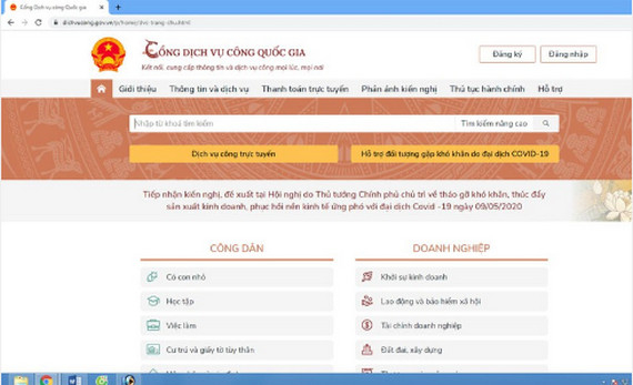 Cổng dịch vụ công quốc gia