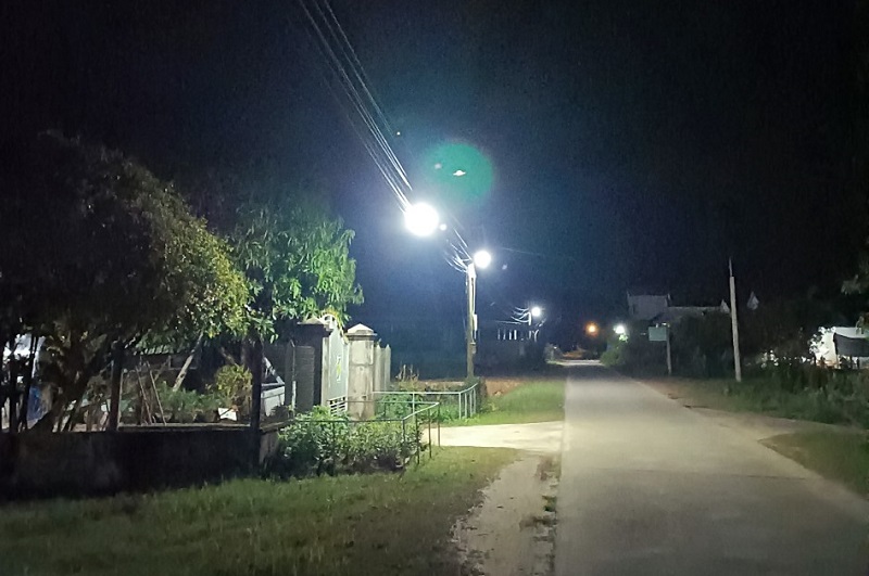Phong trào thắp sáng đường quê và camera an ninh ở xã Bình Thuận