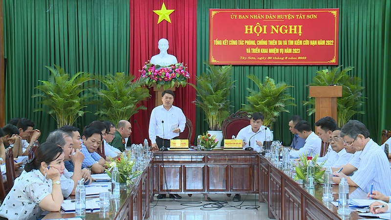 Quang cảnh Hội nghị tổng kết công tác phòng chống thiên tai - tìm kiếm cứu nạn năm 2022