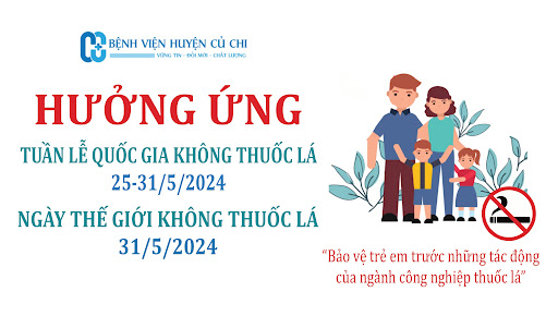 Hưởng ứng Ngày Thế giới không thuốc lá 31/5, Tuần lễ quốc gia không thuốc lá 25 - 31/5/2024