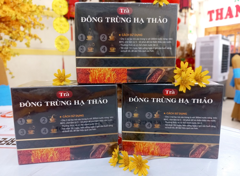 Sản phẩm OCOP: Trà đông trùng hạ thảo túi lọc